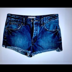 Free People cut off denim shorts